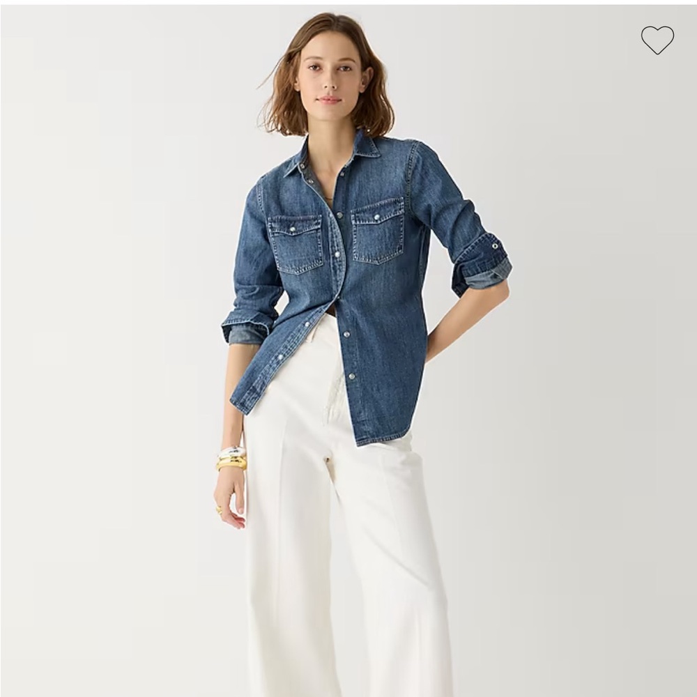 J Crew Slim-fit Chambray Shirt
